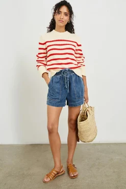 Alise Sweater Cherry Stripe