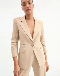 Battista Dickey Jacket Stone Khaki