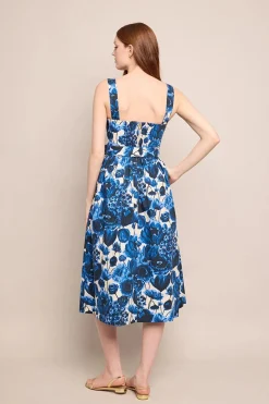 Candace Dress Flora Grove Blue