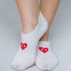 Eyes Heart You No Show Socks