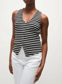 Hoorne Top White/Black