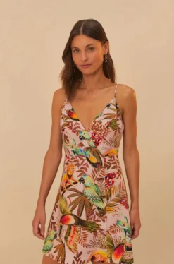 Into The Jungle Mini Dress Pink