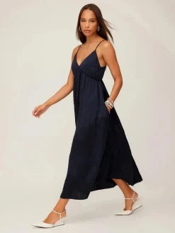 Leanna Midi Dress Navy