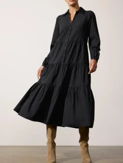 Long Sleeve Havana Dress Black Onyx