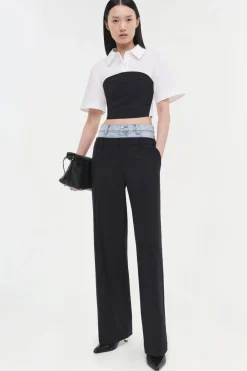 Ophelia Pant Midnight Pinstripe Multi