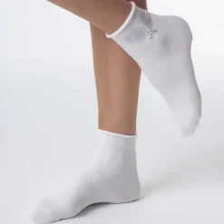 Pickleball Crystal Socks White