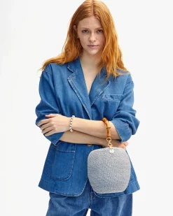 Pot de Miel w/ Bamboo Handle Powder Blue