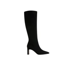 Sylvia Knee High Boot Black Suede