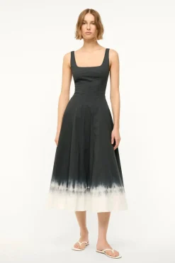 Wells Dress Onyx Tie Dye